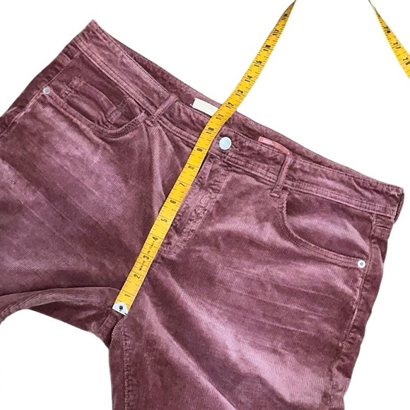 PILCRO Wine Mid-Rise Slim Boyfriend Corduroy Jeans - Picture 12 of 14